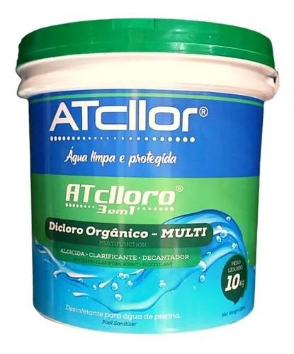 Cloro Estabilizado Atclloro 3 em 1 10 kgs
